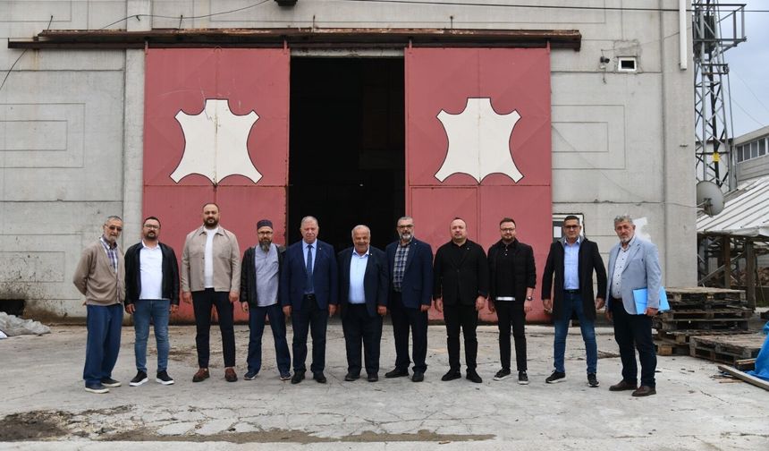 METİN ÇELİK DERİ OSB’DE ÜYELERLE BULUŞTU