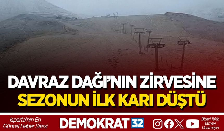 DAVRAZ DAĞI’NIN ZİRVESİNE SEZONUN İLK KARI DÜŞTÜ