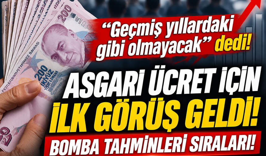 Geçmiş yıllardaki gibi olmayacak dedi! Asgari ücret için bomba tahminleri sıraladı!