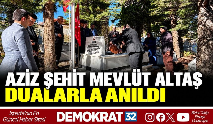 Aziz Şehit Mevlüt Altaş Dualarla Anıldı
