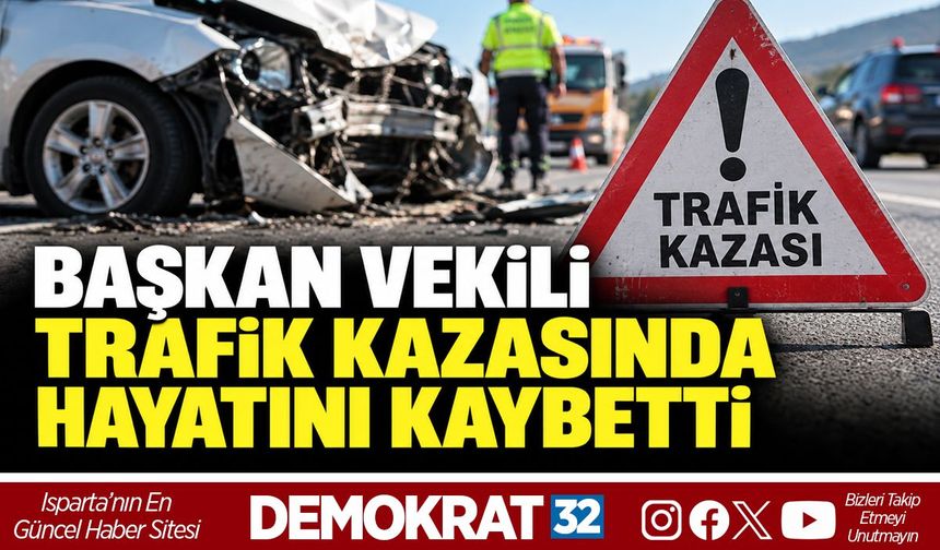BAŞKAN VEKİLİ TRAFİK KAZASINDA HAYATINI KAYBETTİ
