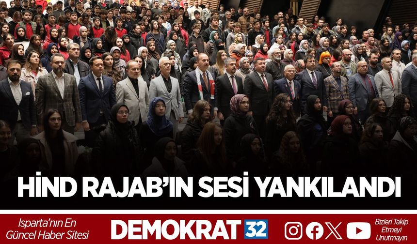 Isparta’da Hind Rajab’ın Sesi Yankılandı