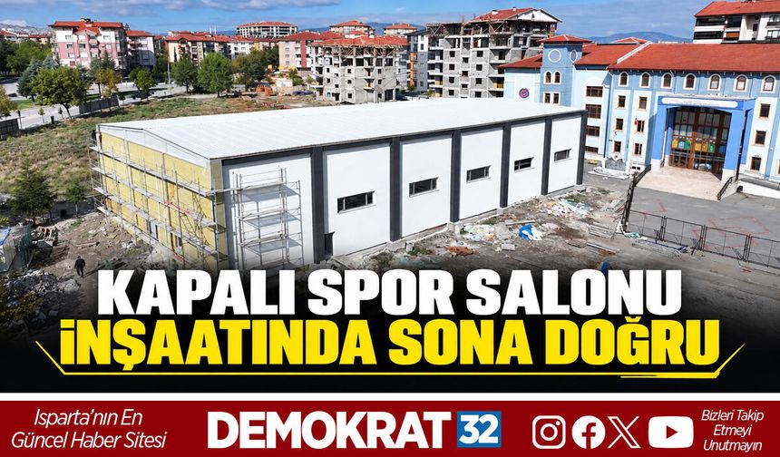 KAPALI SPOR SALONU İNŞAATINDA SONA DOĞRU