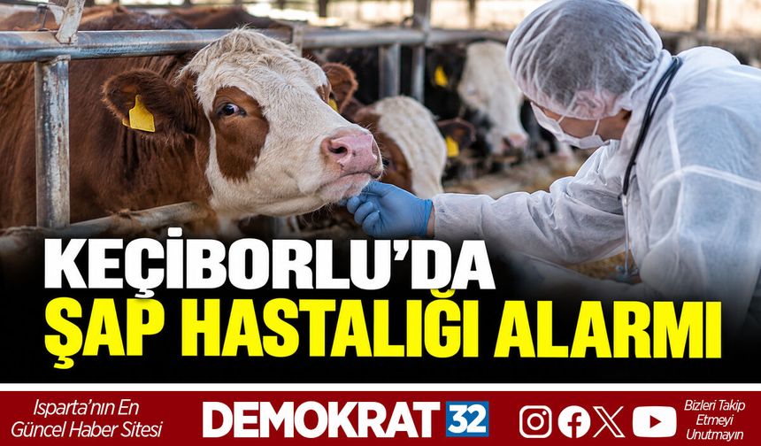 KEÇİBORLU’DA ŞAP HASTALIĞI ALARMI