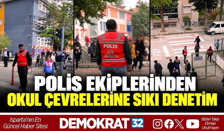 POLİS EKİPLERİNDEN OKUL ÇEVRELERİNE SIKI DENETİM