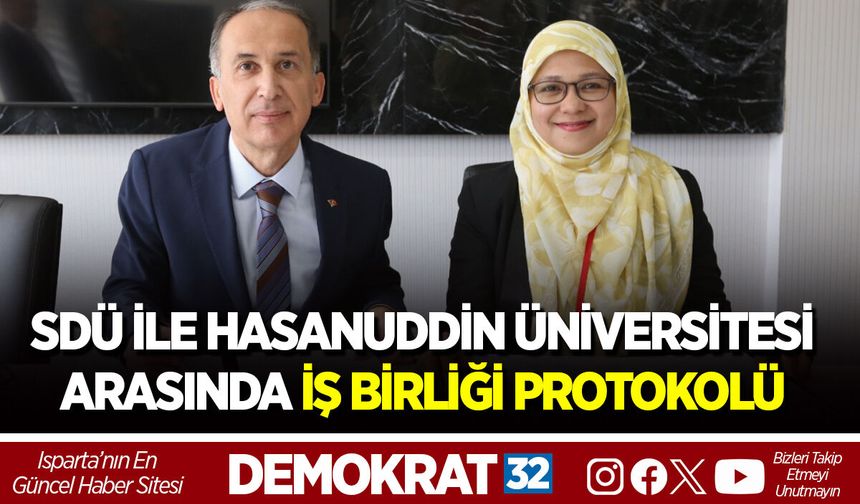 SDÜ İLE HASANUDDİN ÜNİVERSİTESİ ARASINDA İŞ BİRLİĞİ PROTOKOLÜ
