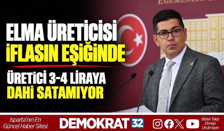 Elma Üreticisi İflasın Eşiğinde: Üretici 3-4 Liraya Dahi Satamıyor