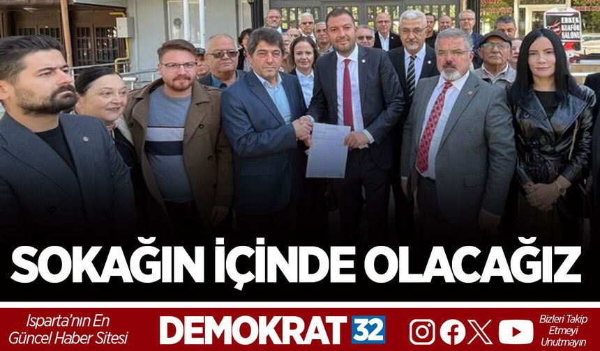 YENİ PARTİ’DE MAZBATA TÖRENİ: SOKAĞIN İÇİNDE OLACAĞIZ