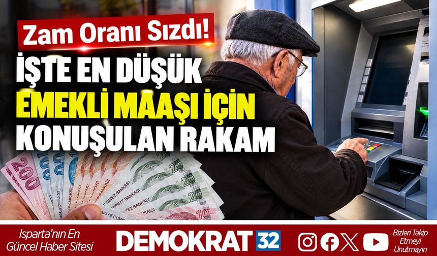 İŞTE EN DÜŞÜK EMEKLİ MAAŞI İÇİN KONUŞULAN RAKAM