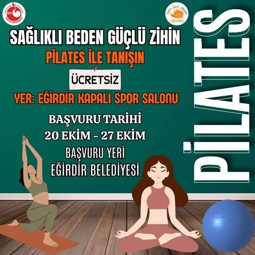 Eğirdir Belediyesi’nden Ücretsiz Pilates Dersi Fırsatı1