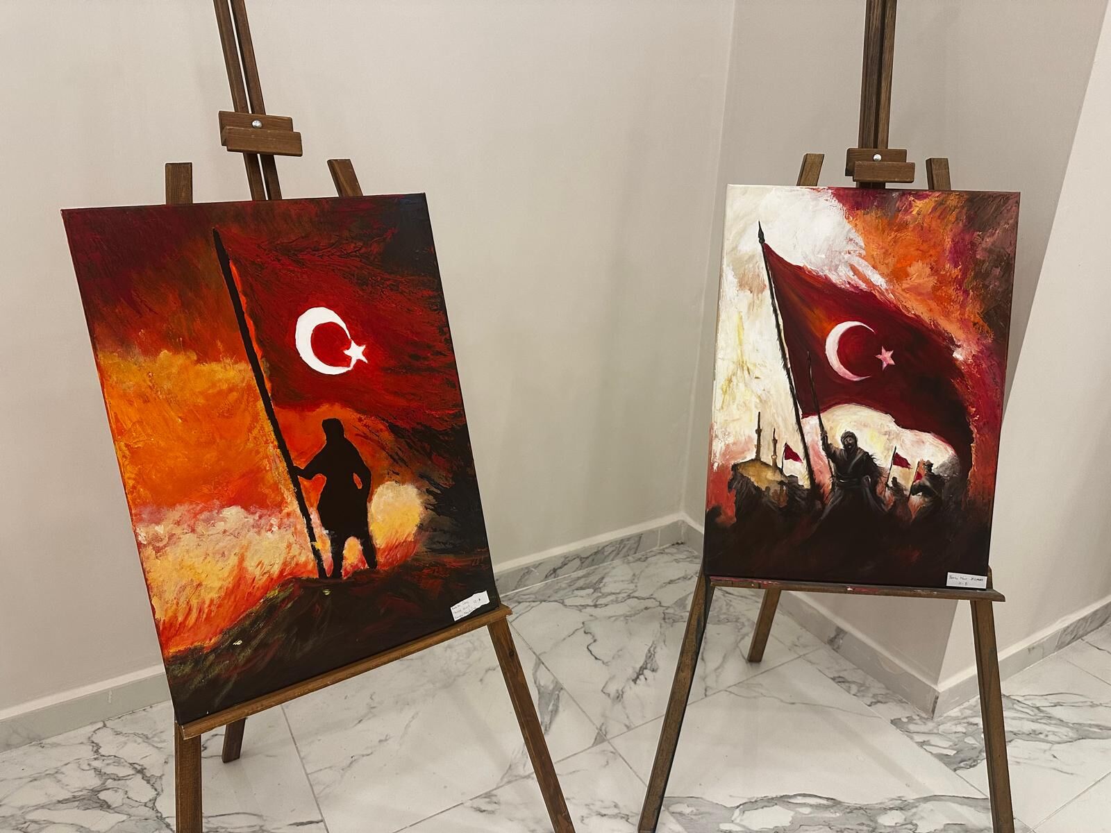 Lise Öğrencilerinden 12 Mart Temalı Resim Sergisi (1)