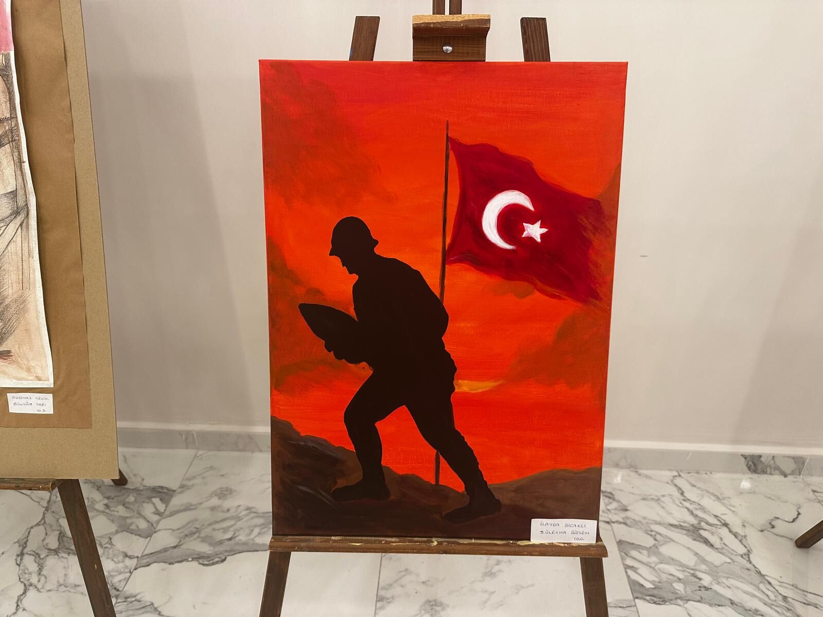 Lise Öğrencilerinden 12 Mart Temalı Resim Sergisi (12)