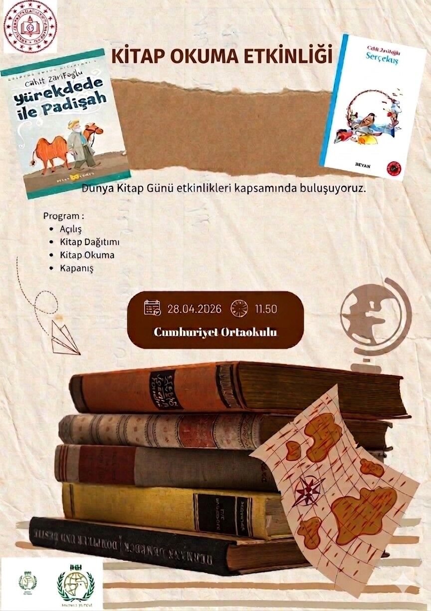 Cumhuri̇yet Ortaokulu’nda Dünya Ki̇tap Günü Coşkusu (5)