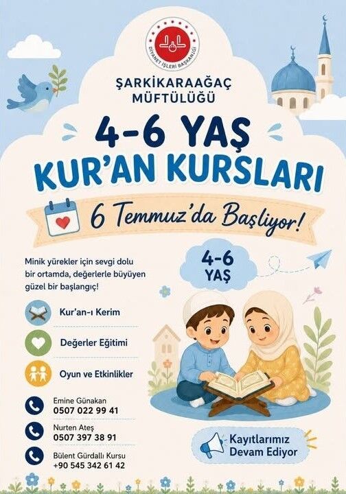 Sarkikaraagac 4 6 Yas Kur An Kurslari Basliyor 1