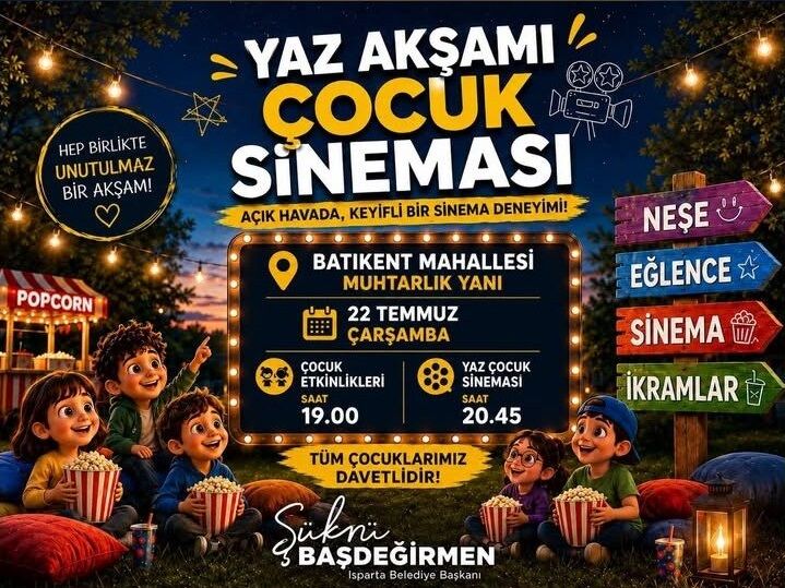 Batikent Te Yaz Aksami Cocuk Sinemasi Duzenlenecek 1