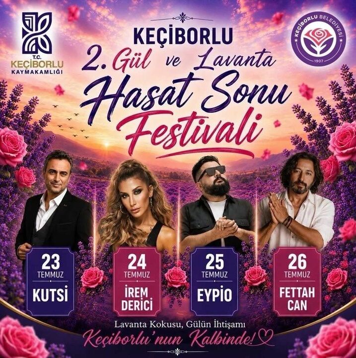 Keciborlu 2 Gul Ve Lavanta Hasat Sonu Festivali Icin Geri Sa 1
