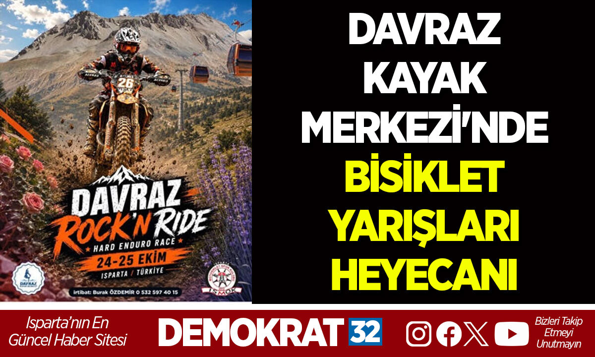 DAVRAZ KAYAK MERKEZİ'NDE BİSİKLET YARIŞLARI HEYECANI