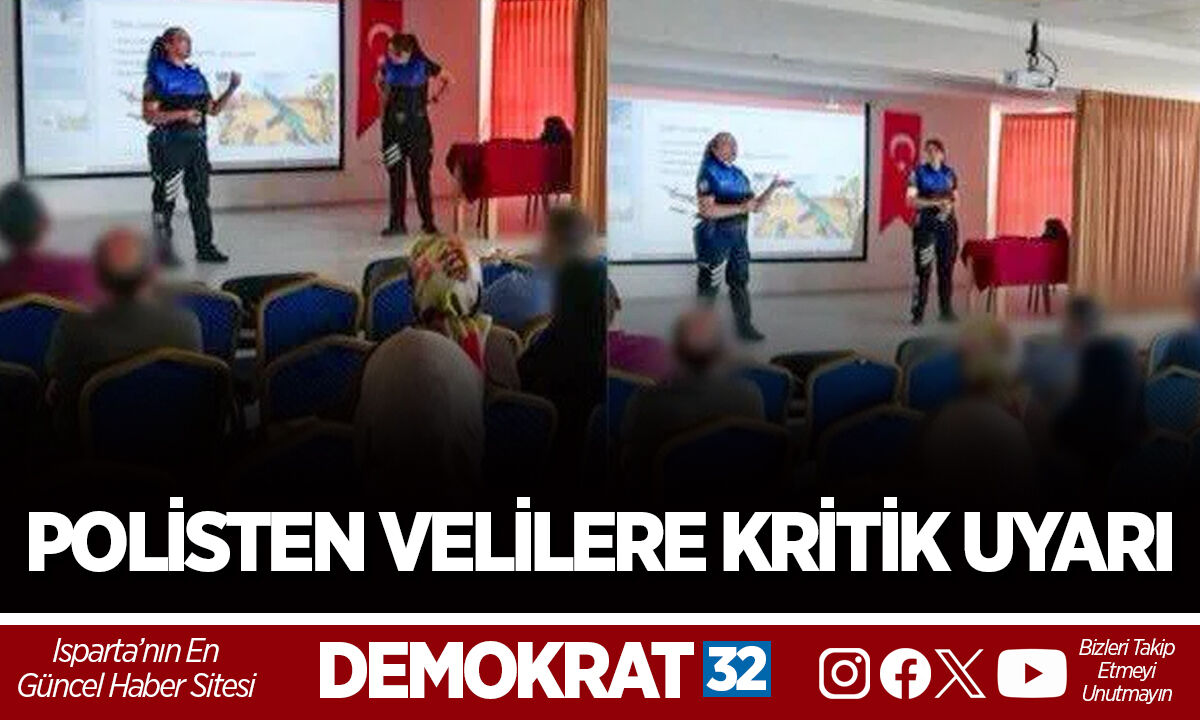 POLİSTEN VELİLERE KRİTİK UYARI