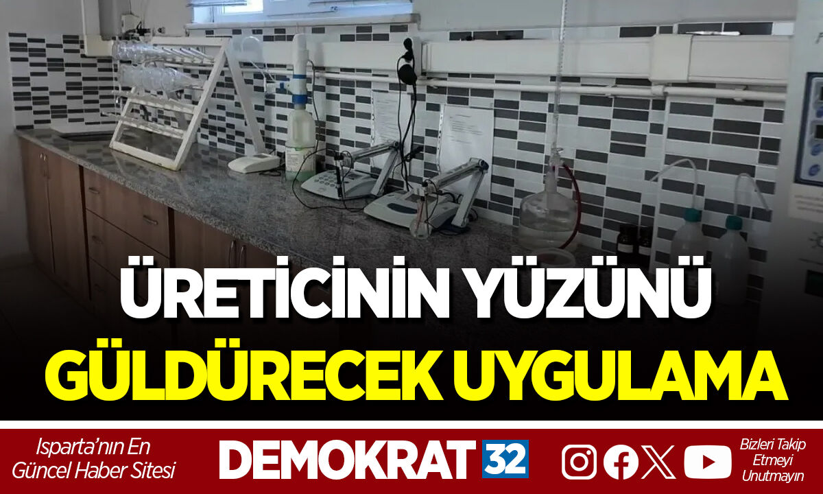 ÜRETİCİNİN YÜZÜNÜ GÜLDÜRECEK UYGULAMA