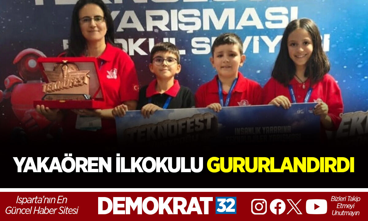 YAKAÖREN İLKOKULU GURURLANDIRDI