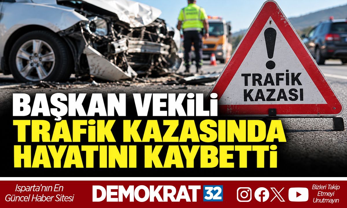 BAŞKAN VEKİLİ TRAFİK KAZASINDA HAYATINI KAYBETTİ