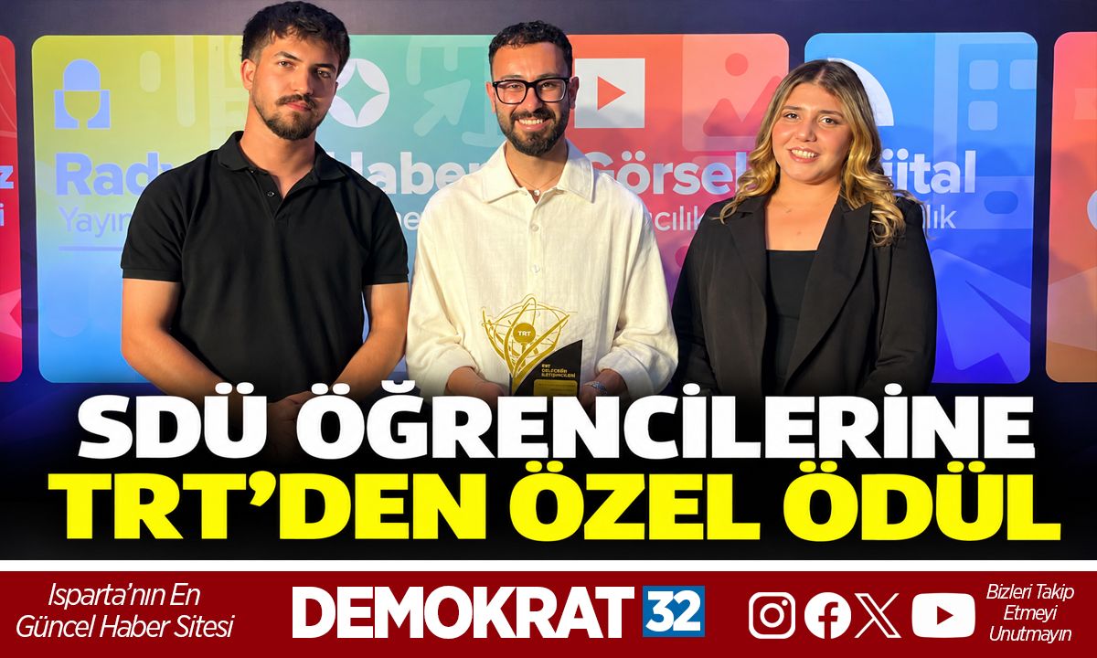 SDÜ ÖĞRENCİLERİNE TRT’DEN ÖZEL ÖDÜL